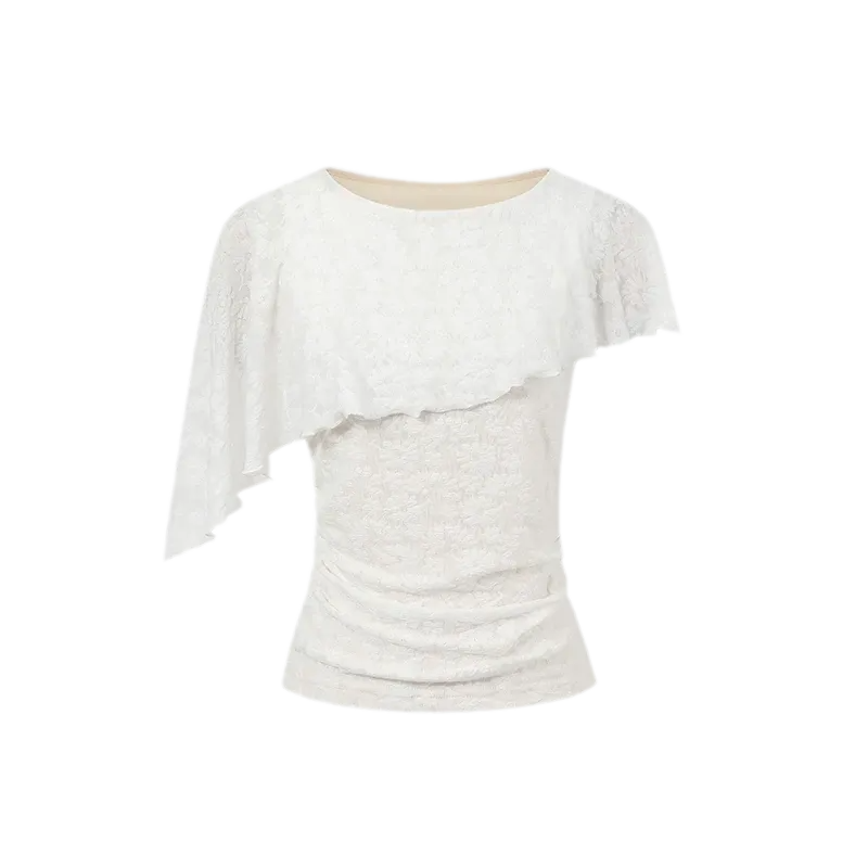 Jacquard Cape Top