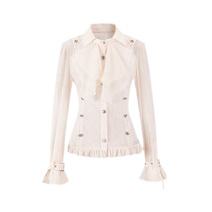 Gothic Ruffled Chiffon Shirt