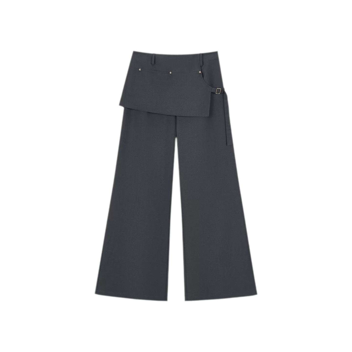 Riveted Wide-Leg Pants