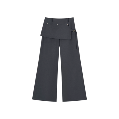 Riveted Wide-Leg Pants