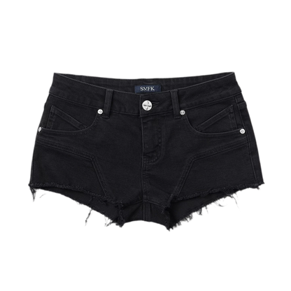 Wild Phantom Ultra Low-Rise Denim Shorts