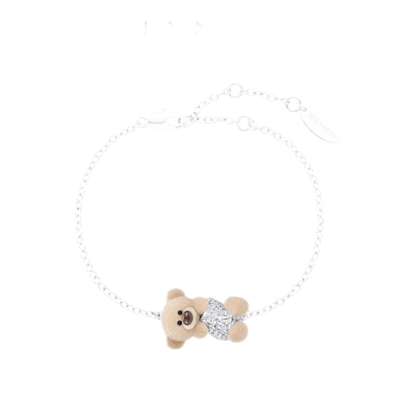 Armband mit beflocktem Zirkonia-Bären