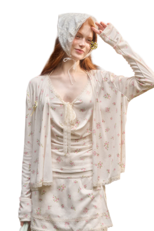 Pink(Cropped Cardigan) / S