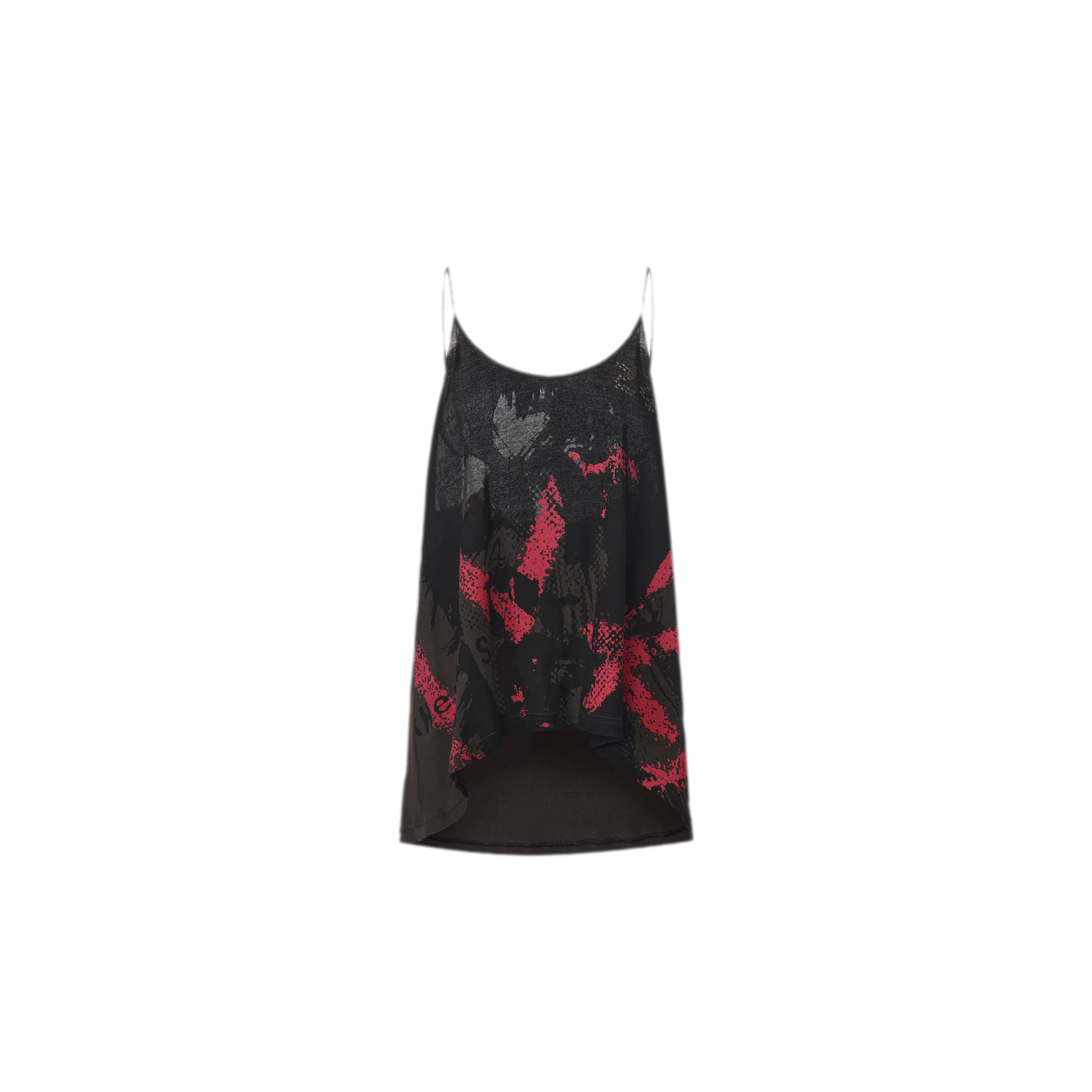 Graffiti Rhinestone Halter Cami