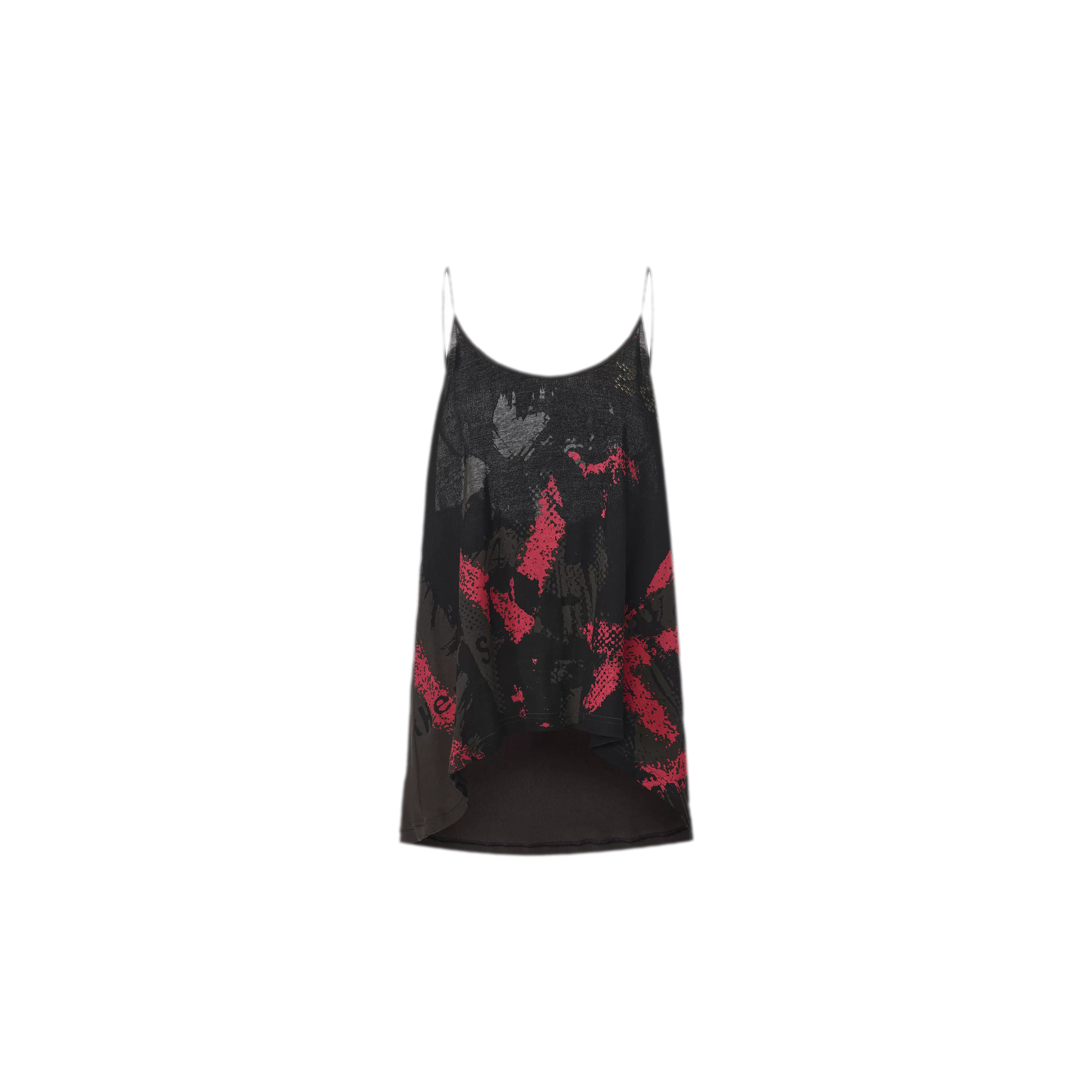 Graffiti Rhinestone Halter Cami