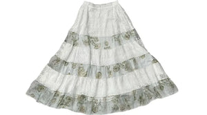 White Green Print / S