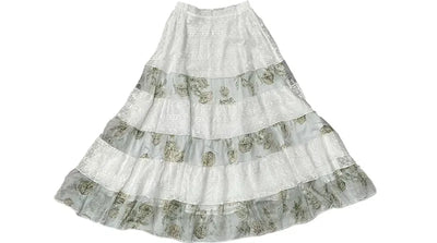 White Green Print / S