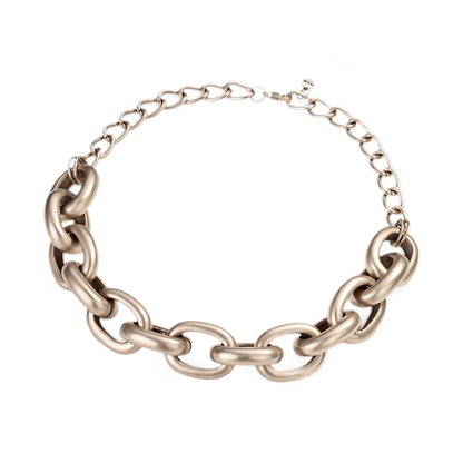 Oval Link Choker Necklace