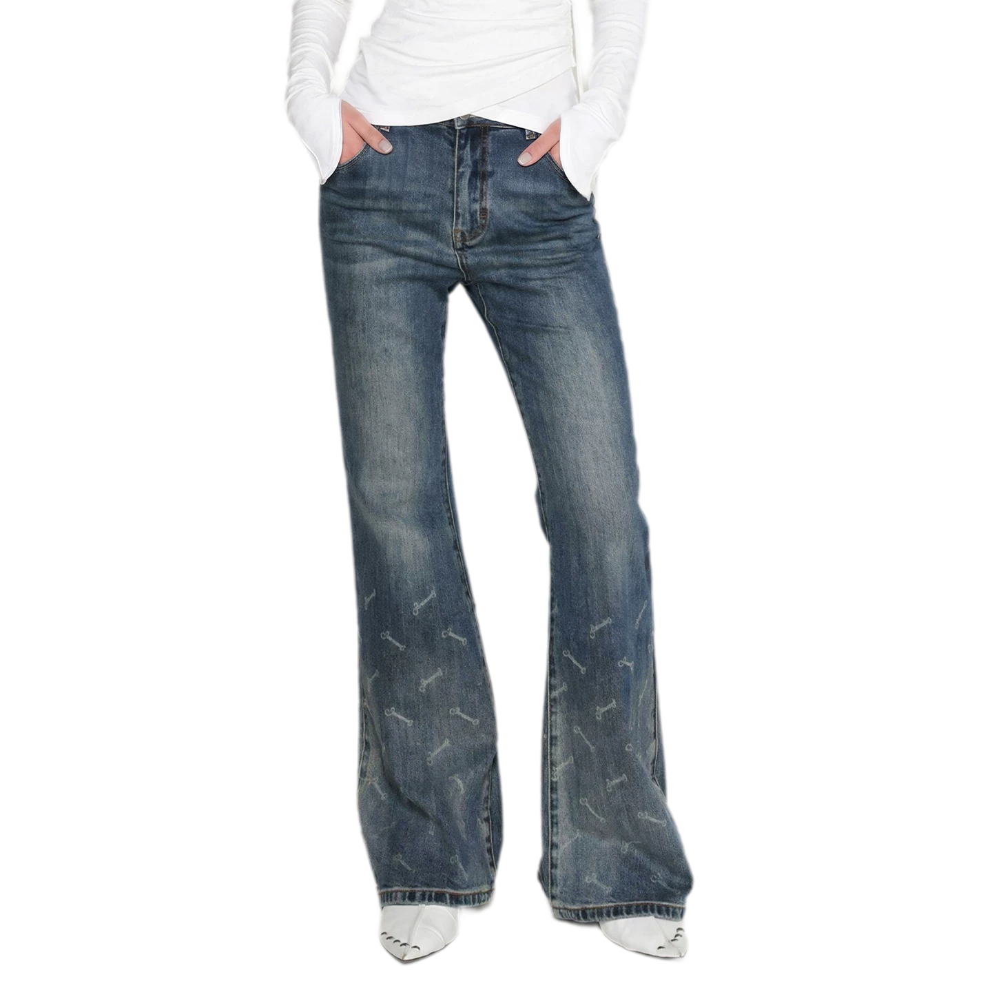 Vintage Logo Flare Jeans