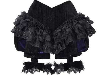 Velvet Lace Gothic Pumpkin Pants