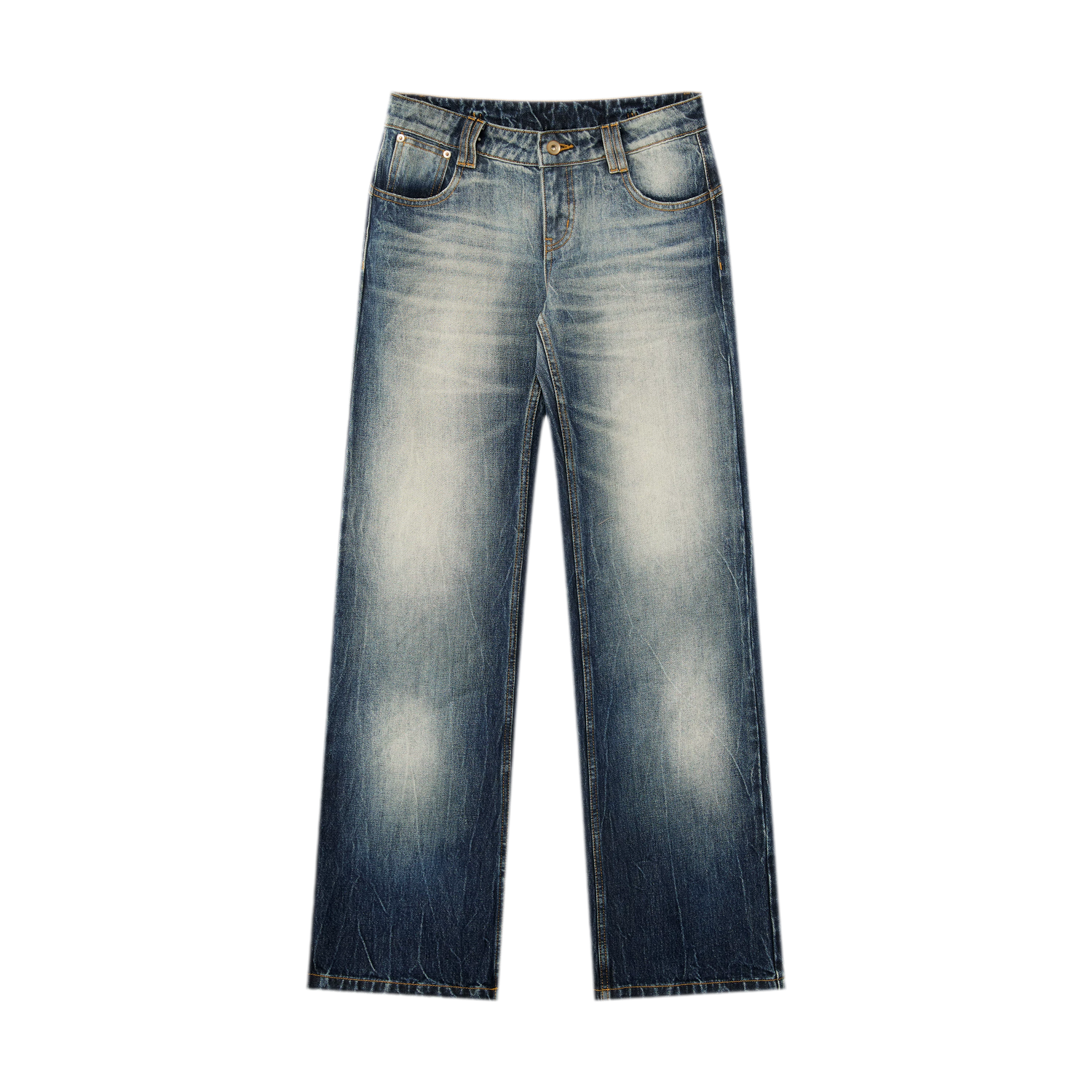 Low-Rise Straight Jeans