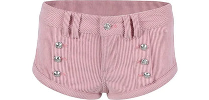 Corduroy Low-Rise Shorts