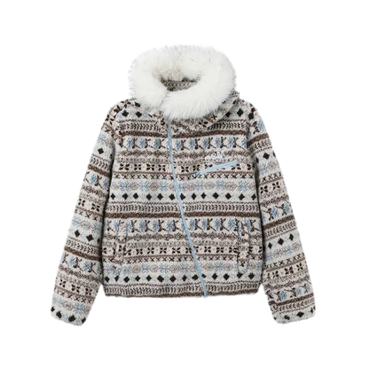 Nordic Jacquard Fleece Jacket