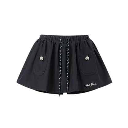 Cotton Lyocell Pocket Skirt