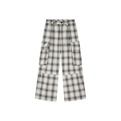 Yarn-Dyed Plaid Convertible Pants