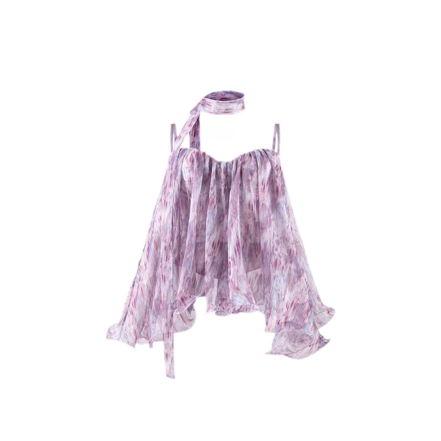 Amethyst Sheer Bustier Top