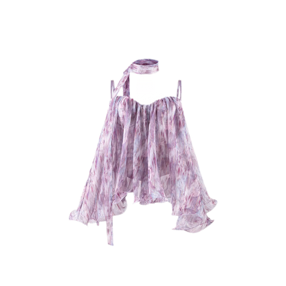 Amethyst Sheer Bustier Top