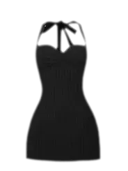 Striped Bustier Dress Set