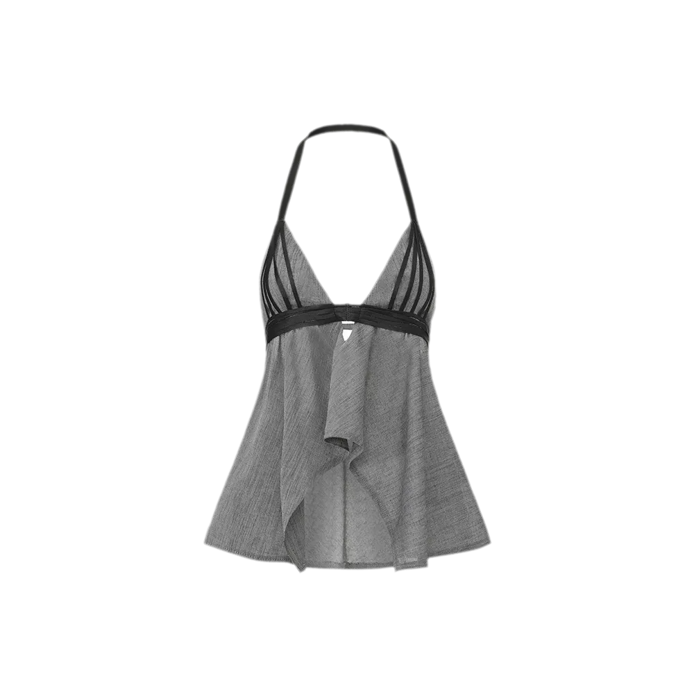 V-Neck Halter Top