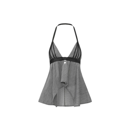 V-Neck Halter Top