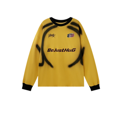 Brushed Racing Graphic Long-Sleeve T-Shirt