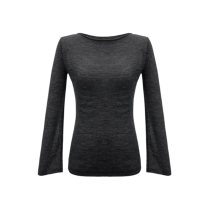 Mohair Sheer Flared Sleeve Top