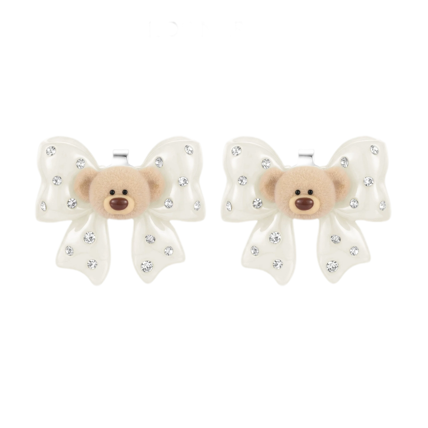 Mini Bear Bow Studs