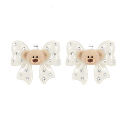 Mini Bear Bow Studs