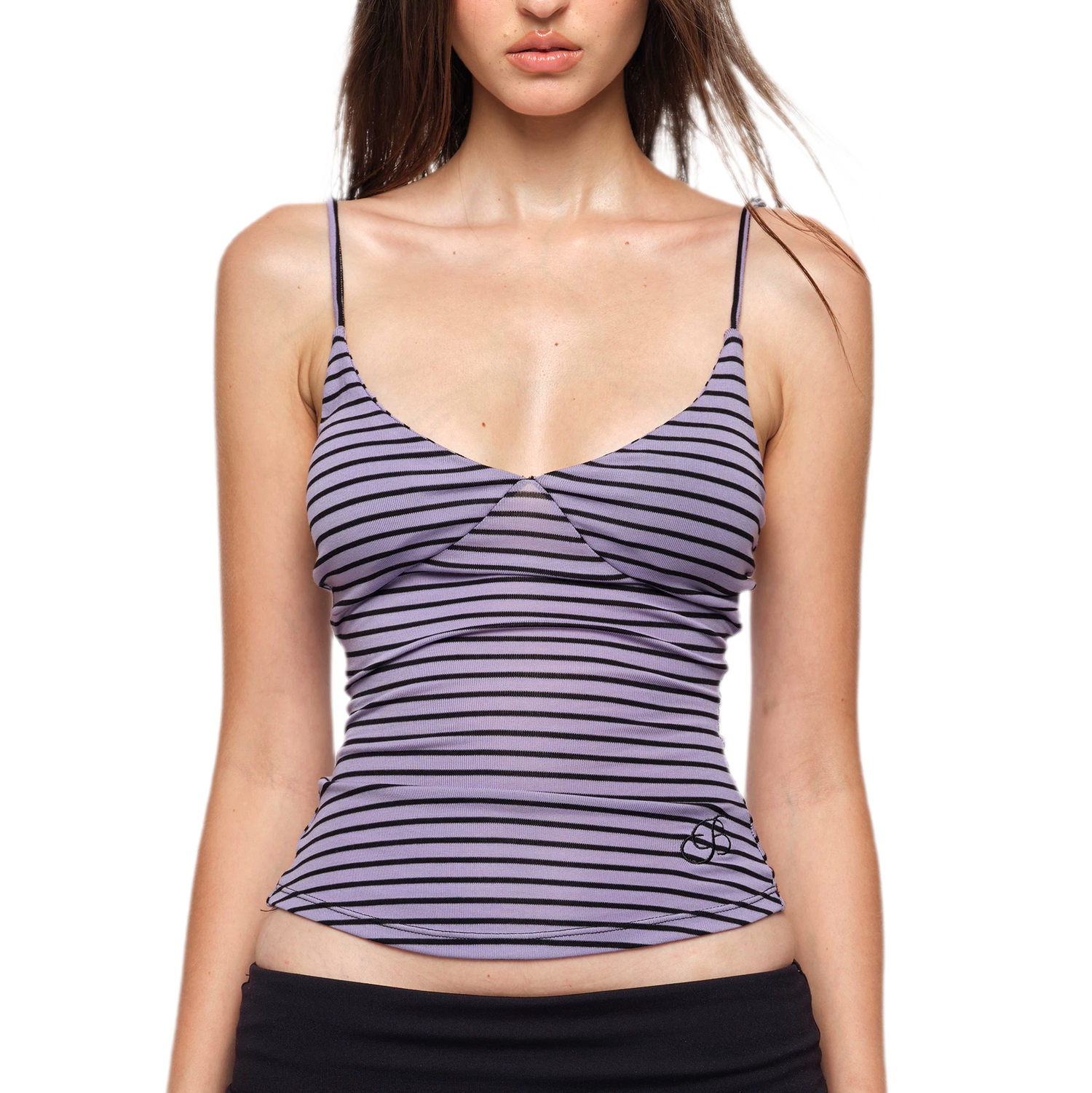 Striped Stretch Cami Top