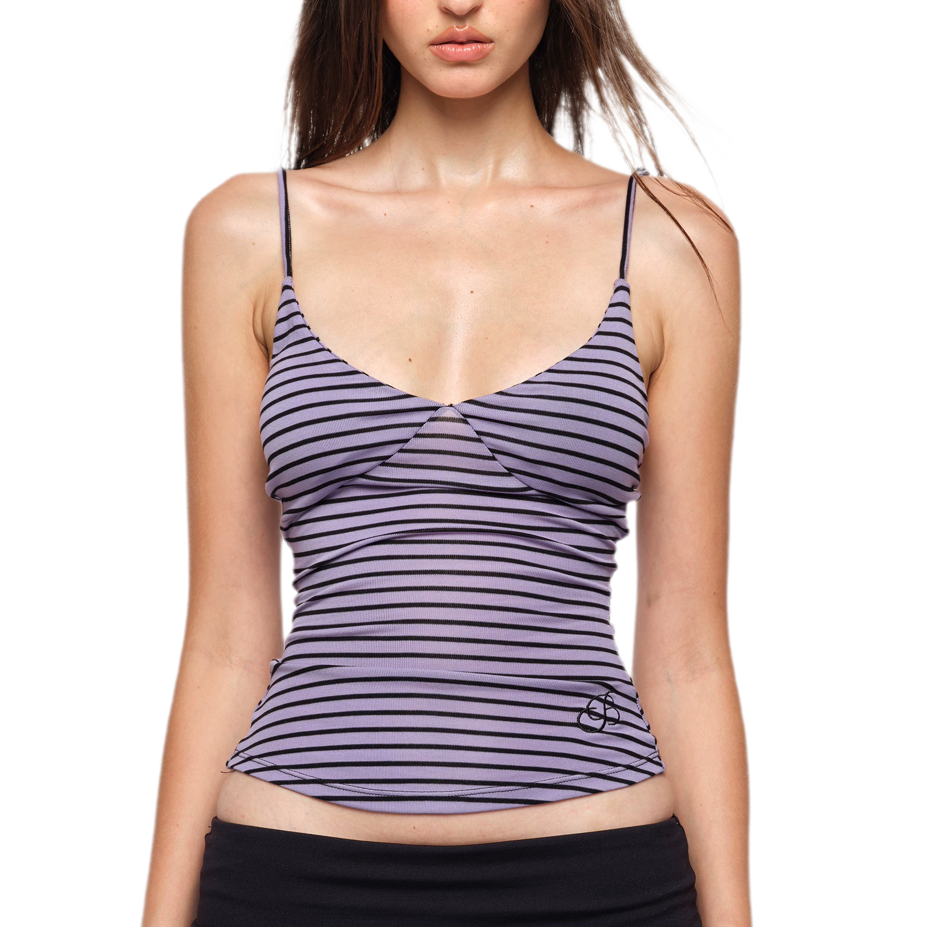 Striped Stretch Cami Top