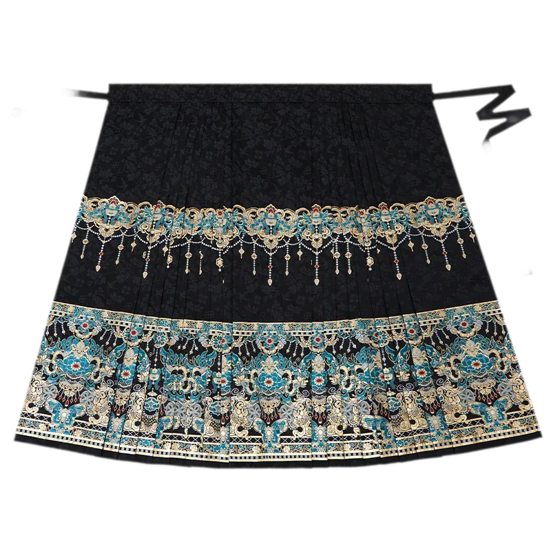 华烛点翠 Jade Candlelight Brocade Mamian Skirt