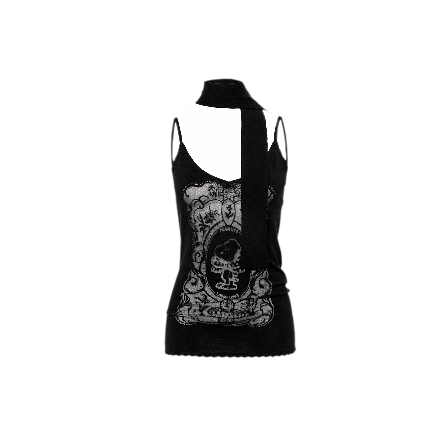Burnout Graphic V-Neck Camisole