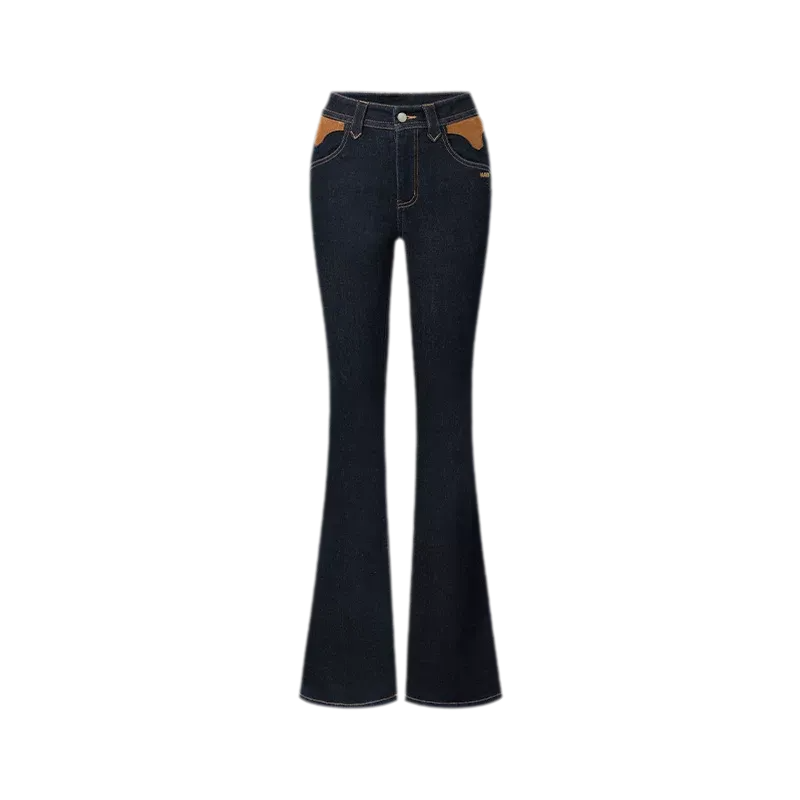Wool Twill Slim Flare Jeans