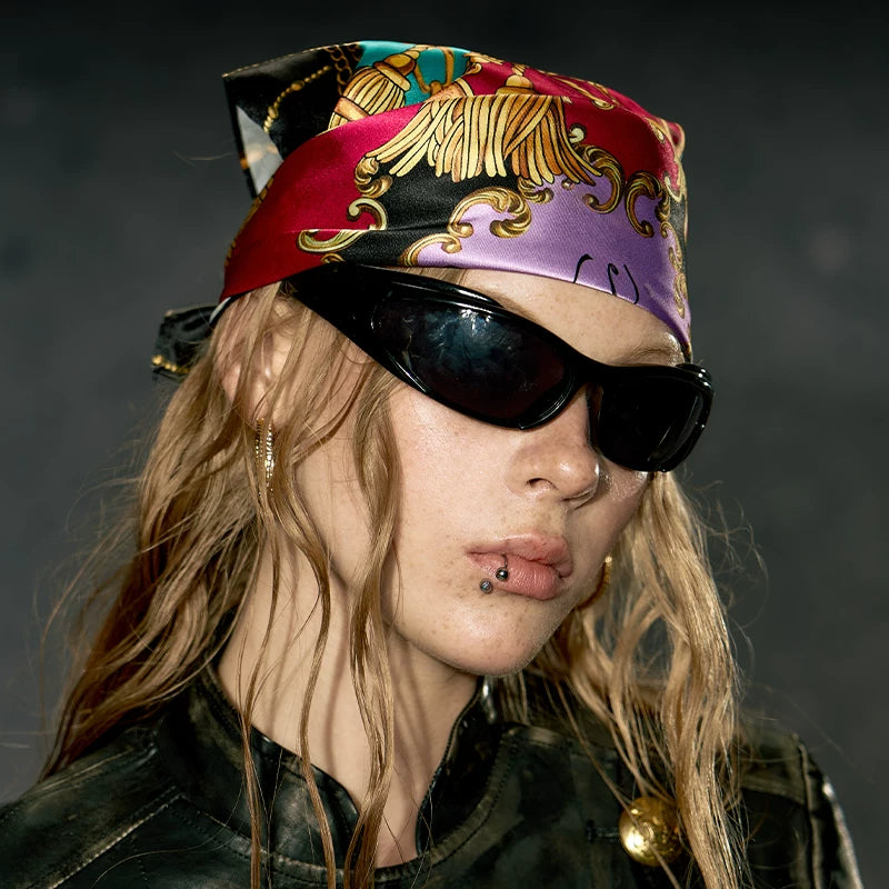 Baroque Chain Silk Scarf