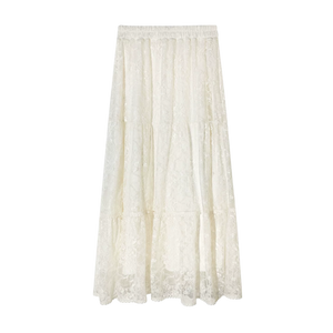 White Long Skirt / S