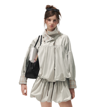 Cotton Plaid Cocoon Set
