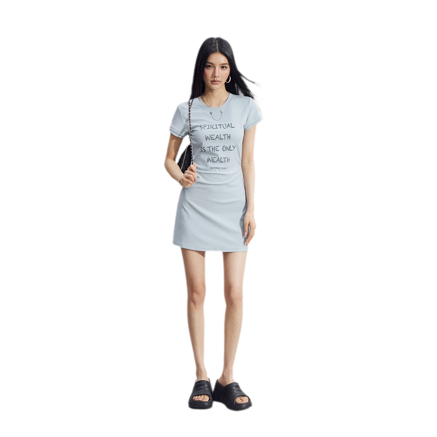 Chain Detail T-Shirt Dress
