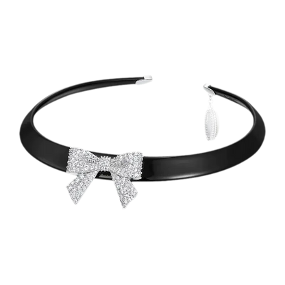 Crystal Bow Collar Jewelry