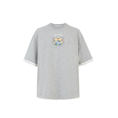 Bouquet Bear Print T-shirt