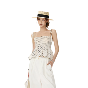 White Polka Dot / S