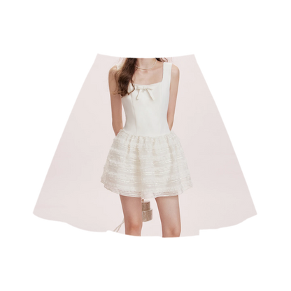 Matte Bow A-Line Dress