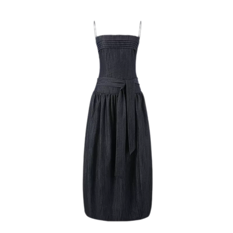 Tie Waist A-Line Dress