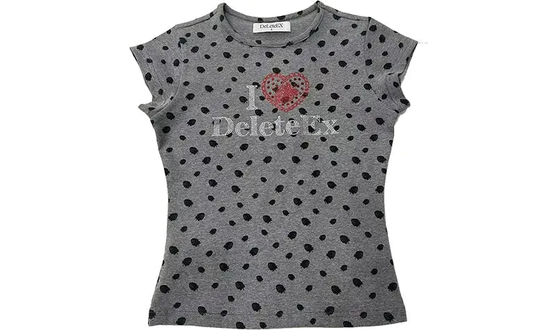 Fruit Print Fitted T-Shirt