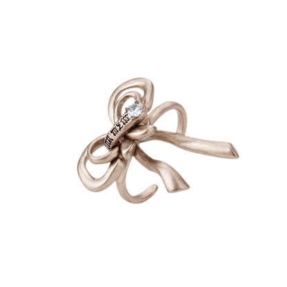 Vintage Bowknot Ring with Rhinestones