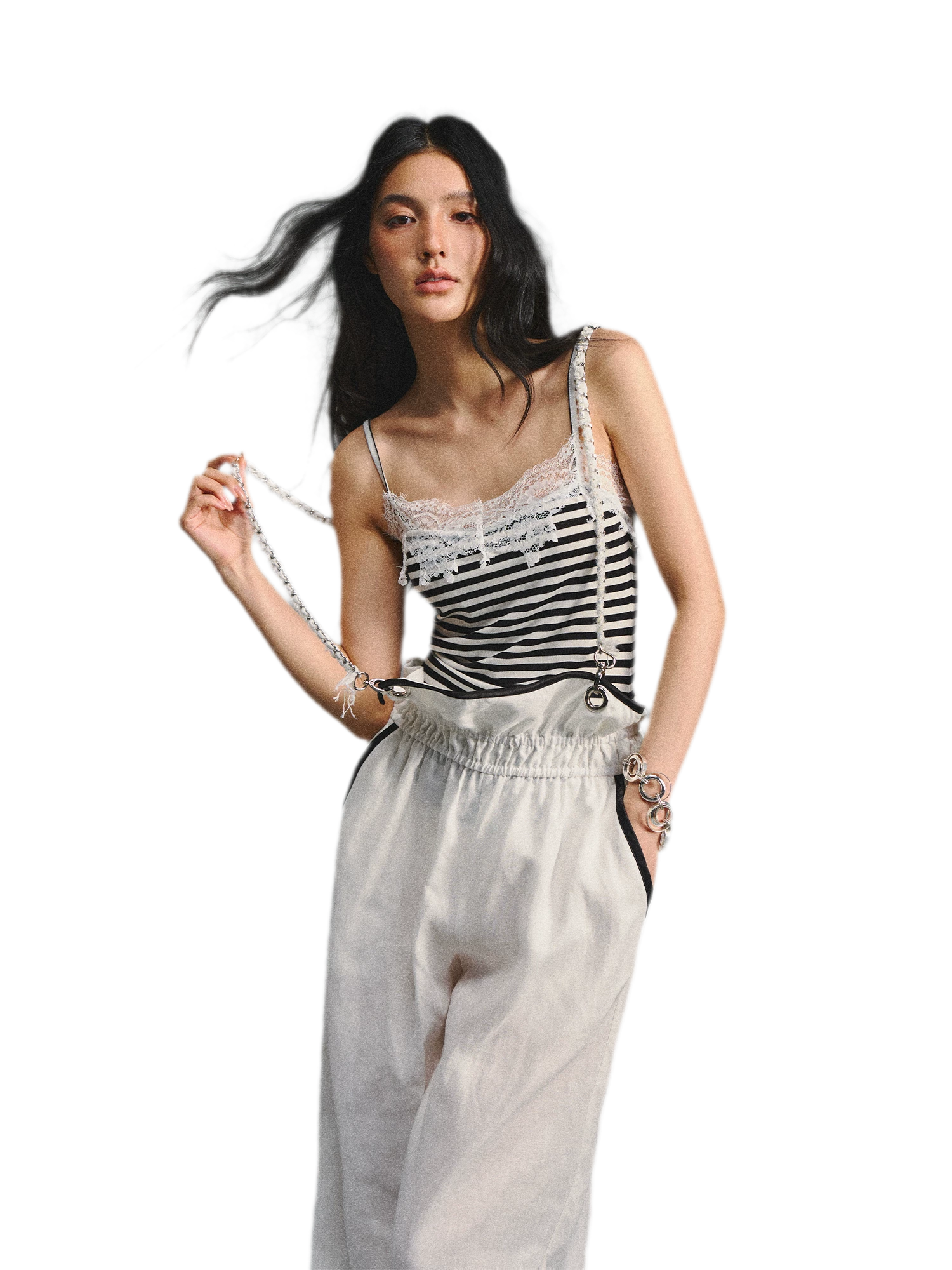 Striped Lace Camisole