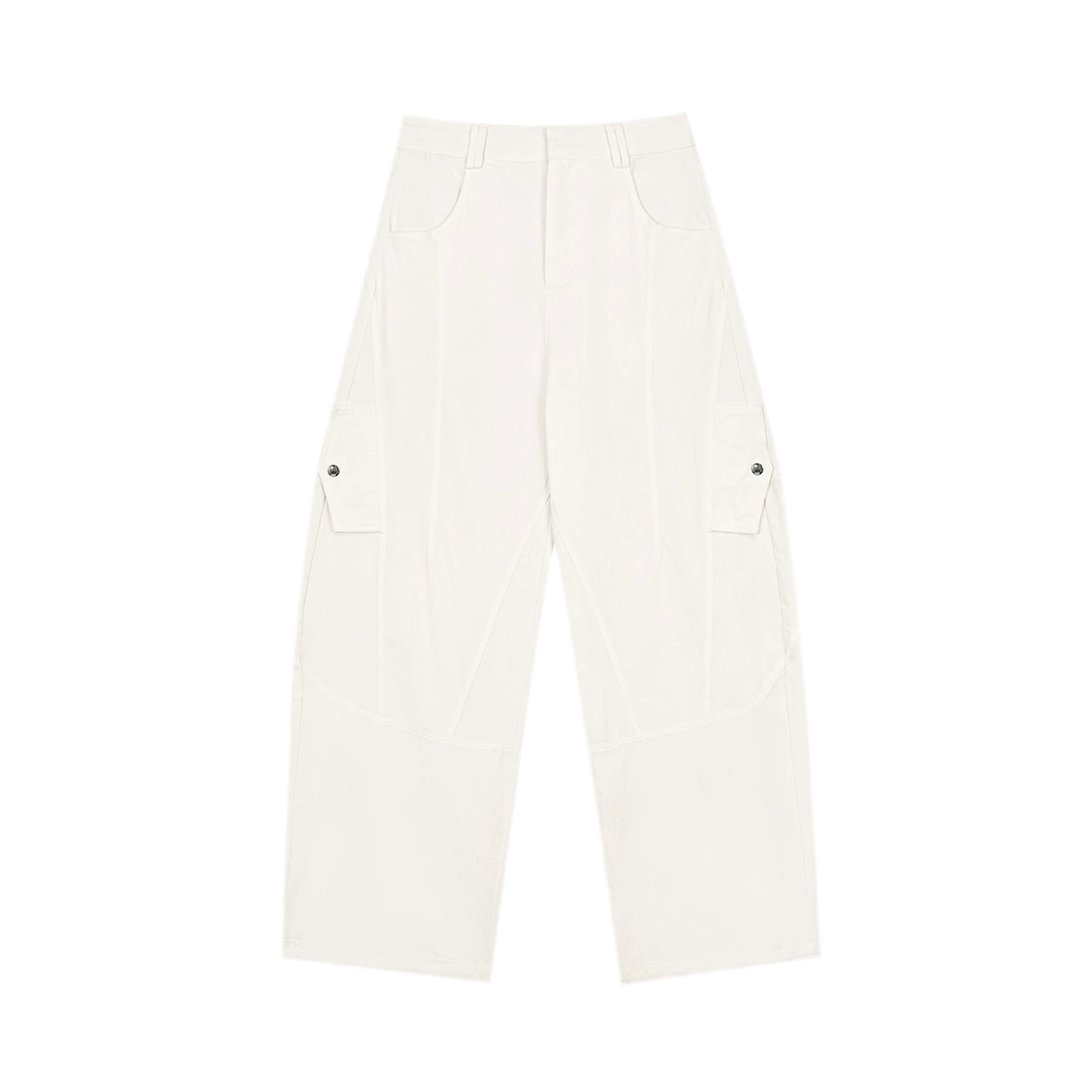 Deconstructed Curved Cargo Pants