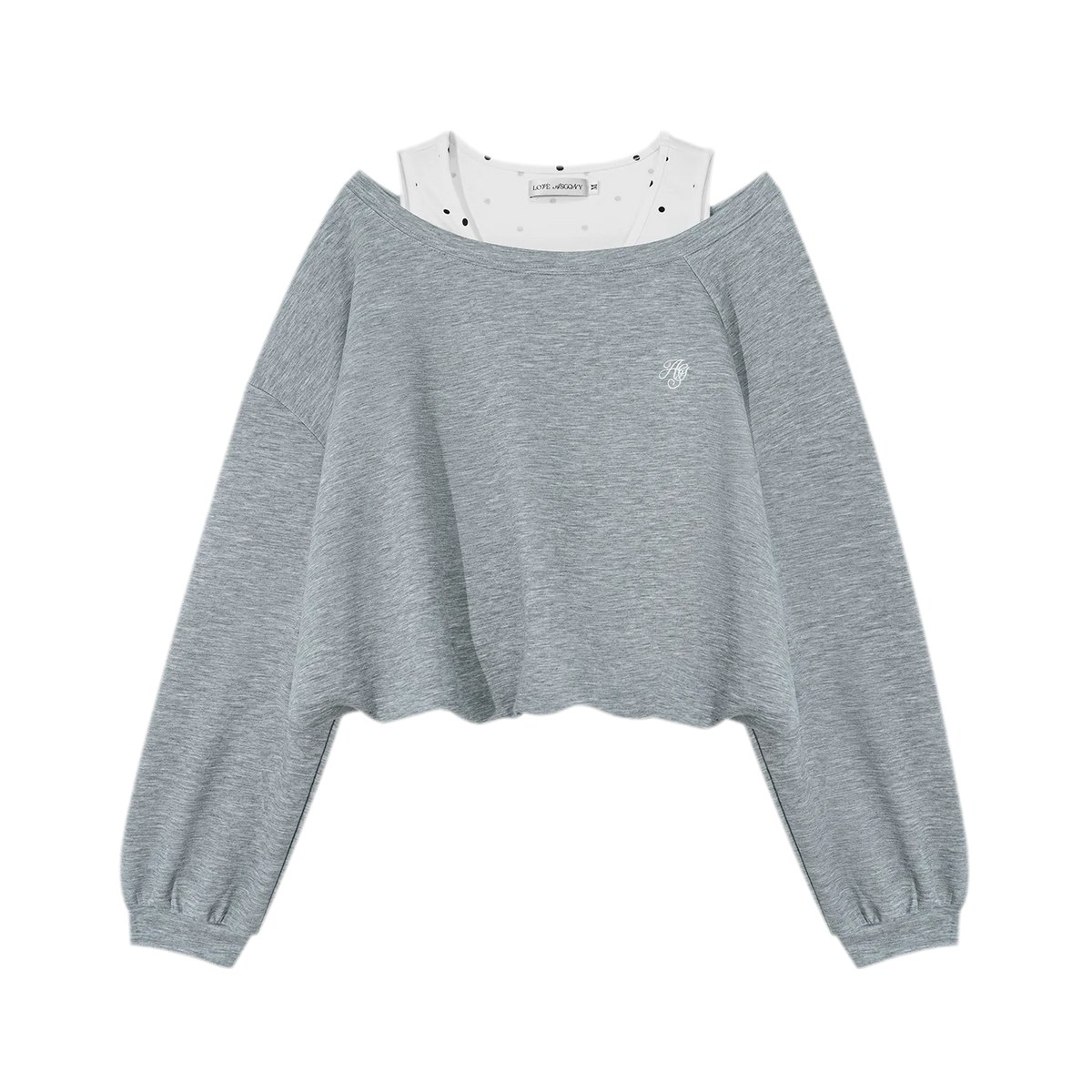 Polka Dot Asymmetrical Layered Set