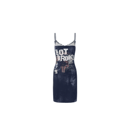 Lace Splicing Sleeveless Dress