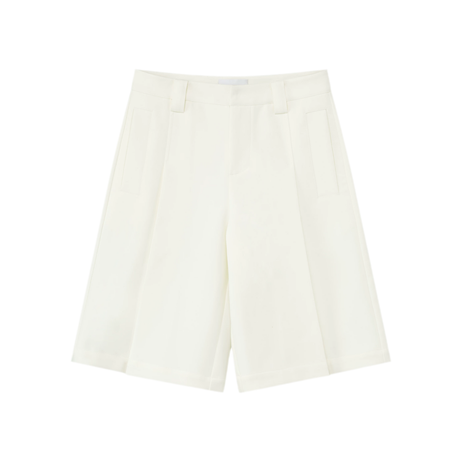 Pleated Bermuda Shorts