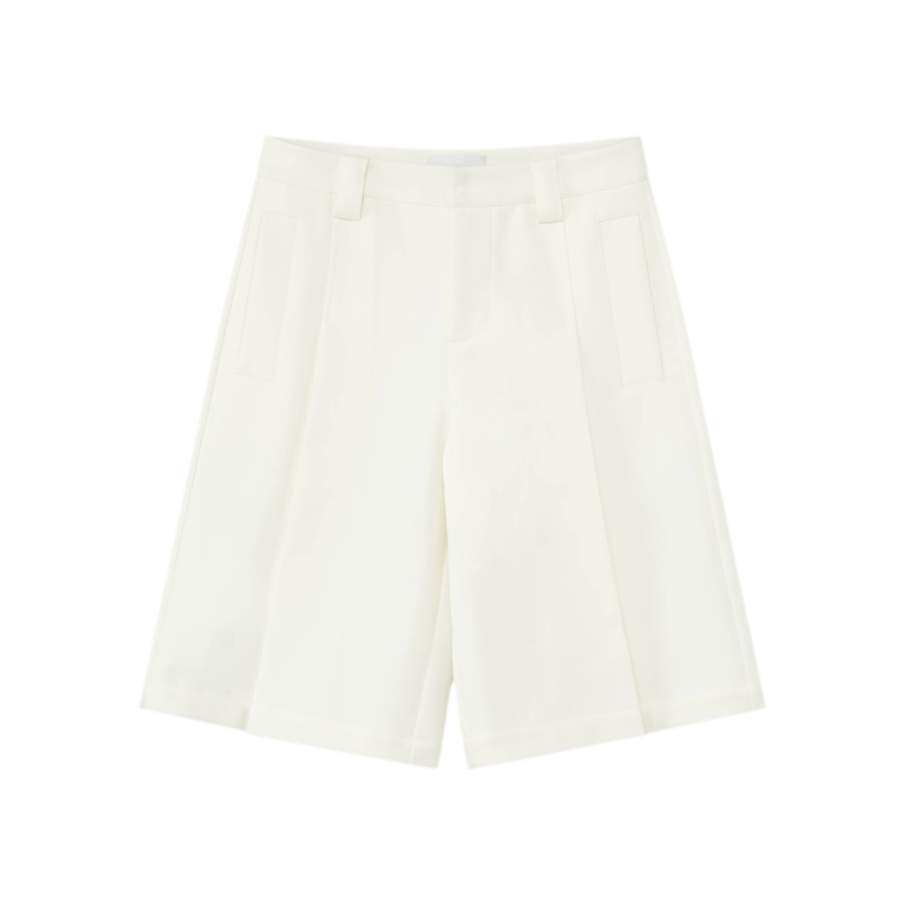 Pleated Bermuda Shorts